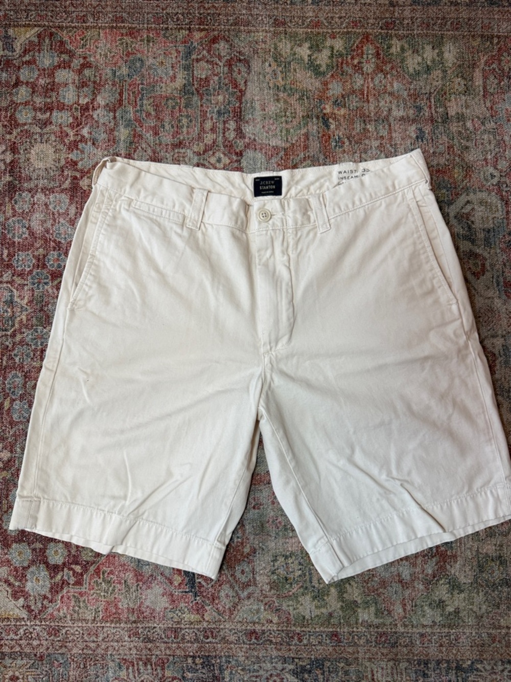 J. Crew Cream Stanton Flat Front Men’s Shorts